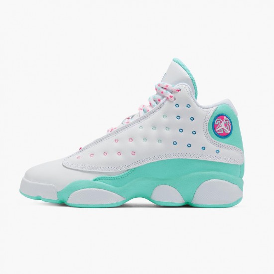 Nike Air Jordan 13 Retro Aurora Green Dams 439358-100 Skor Nike Air Jordan 13 Retro Aurora Green Dams 439358-100 Skor