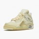 Nike Air Jordan 4 Retro Off-White Sail Dam/Herr CV9388-100 Skor Nike Air Jordan 4 Retro Off-White Sail Dam/Herr CV9388-100 Skor