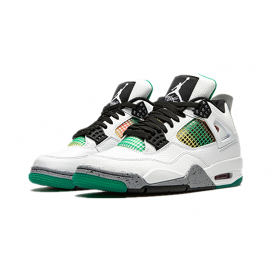 Jordan Skor Jordans 4 Rasta &Lucid Green WHITE vit AQ9129 100 Jordan Skor Jordans 4 Rasta &Lucid Green WHITE vit AQ9129 100