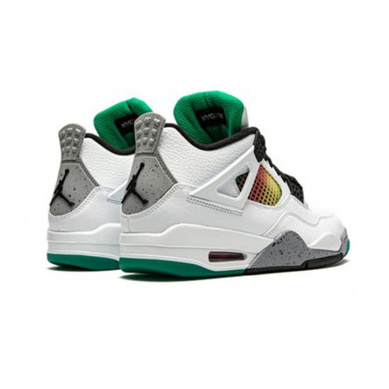 Jordan Skor Jordans 4 Rasta &Lucid Green WHITE vit AQ9129 100 Jordan Skor Jordans 4 Rasta &Lucid Green WHITE vit AQ9129 100