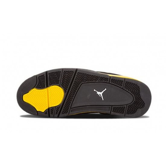Jordan Skor Jordans 4 Thunder BLACK Svart 308497 008 Jordan Skor Jordans 4 Thunder BLACK Svart 308497 008