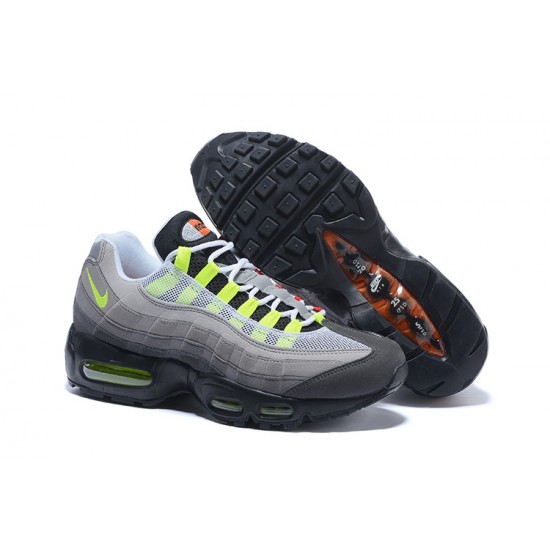 Air Max 95 OG QS Svartsafety Orangevolt 810374-078 Kvinnor/Män Skor