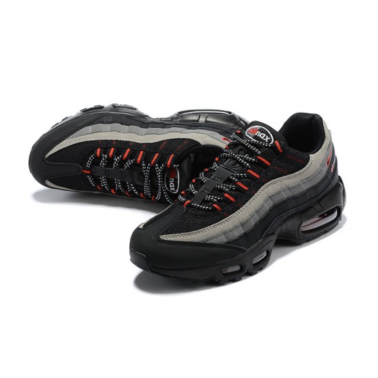 Air Max 95 TT Svart Grå Röd CW7477-001 Män Skor