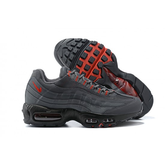 Air Max 95 TT Grå Röd and Svart Män Skor