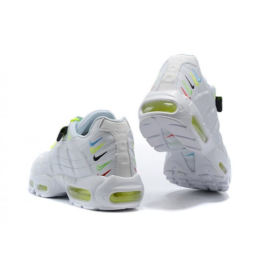 Air Max 95 TT Worldwide Vit Gul CV9030-100 Kvinnor/Män Skor