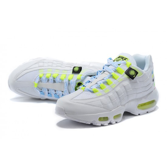 Air Max 95 TT Worldwide Vit Gul CV9030-100 Kvinnor/Män Skor