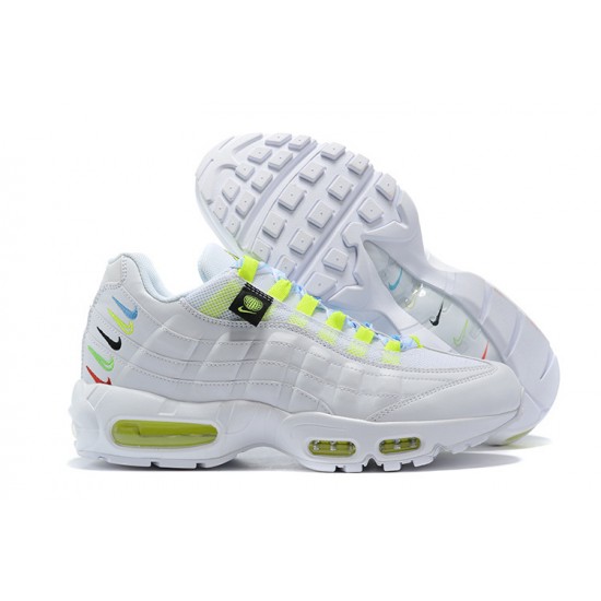 Air Max 95 TT Worldwide Vit Gul CV9030-100 Kvinnor/Män Skor