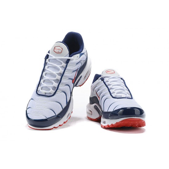 Air Max Plus Tn QS Vit Blå and Röd Män Skor Air Max Plus Tn QS Vit Blå and Röd Män Skor