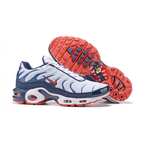 Air Max Plus Tn QS Vit Blå and Röd Män Skor Air Max Plus Tn QS Vit Blå and Röd Män Skor