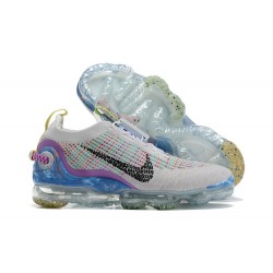 Air VaporMax 2020 Flyknit Vit Purpl CJ6740-001 Kvinnor/Män Skore