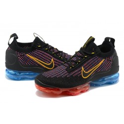 Air VaporMax 2021 Flyknit Svart Röd and Blå Kvinnor/Män Skor