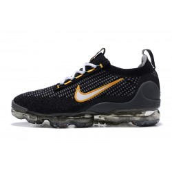 Air VaporMax 2021 Flyknit Svart Gul DH4086-001 Kvinnor/Män Skor