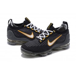 Air VaporMax 2021 Flyknit Svart Gul DH4086-001 Kvinnor/Män Skor