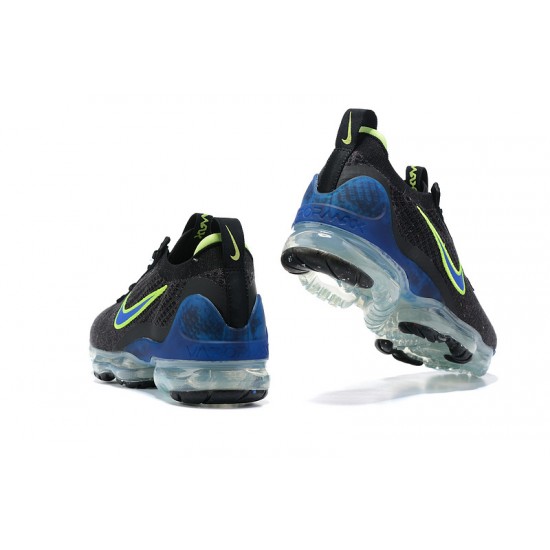 Air VaporMax 2021 Flyknit Blå Svart and Grön Kvinnor/Män Skor Air VaporMax 2021 Flyknit Blå Svart and Grön Kvinnor/Män Skor