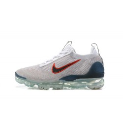Air VaporMax 2021 Flyknit Blå Röd DC9454-100 Kvinnor/Män Skor