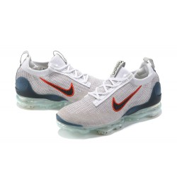 Air VaporMax 2021 Flyknit Blå Röd DC9454-100 Kvinnor/Män Skor