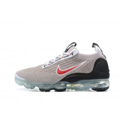 Air VaporMax 2021 Flyknit Grå Röd DH4085-003 Kvinnor/Män Skor