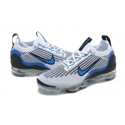 Air VaporMax 2021 Flyknit Vit Blå DM0025-001 Kvinnor/Män Skor