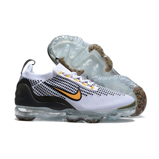 Air VaporMax 2021 Flyknit Vit Gul and Svart Kvinnor/Män Skor Air VaporMax 2021 Flyknit Vit Gul and Svart Kvinnor/Män Skor
