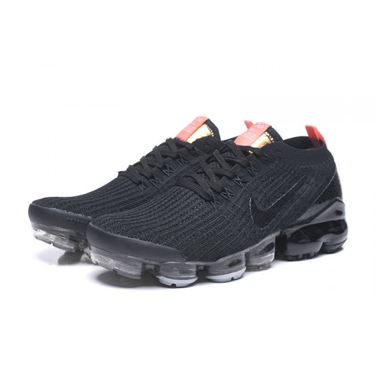 Air VaporMax Flyknit 3 Svart Orange Kvinnor/Män Skor