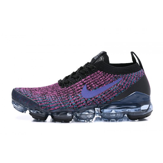 Air VaporMax Flyknit 3 Svart Lila AJ6900-009 Kvinnor/Män Skor