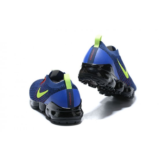 Air VaporMax Flyknit 3 Blå Grön Kvinnor/Män Skor