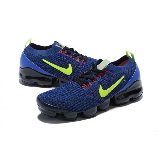 Air VaporMax Flyknit 3 Blå Grön Kvinnor/Män Skor