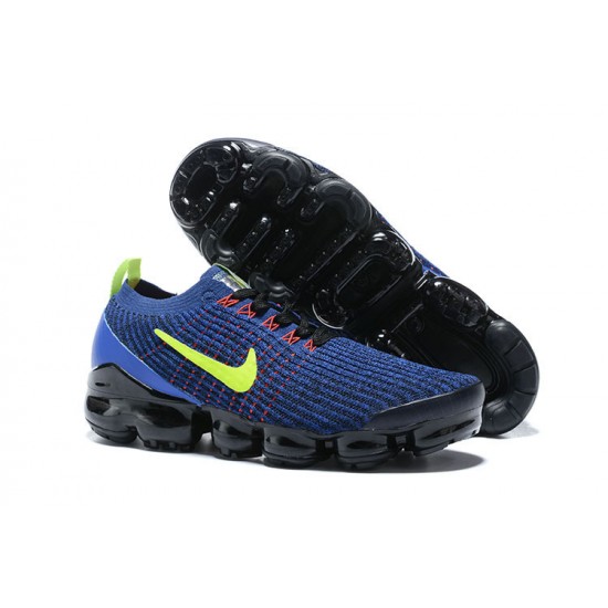 Air VaporMax Flyknit 3 Blå Grön Kvinnor/Män Skor