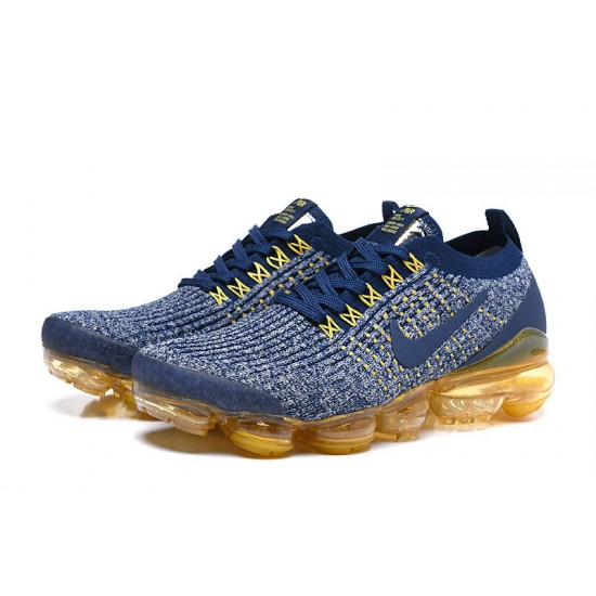 Air VaporMax Flyknit 3 Blå Gul AJ6900-444 Kvinnor/Män Skor