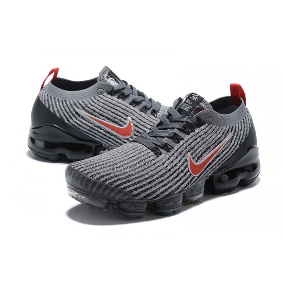 Air VaporMax Flyknit 3 Grå Röd AJ6900-012 Kvinnor/Män Skor
