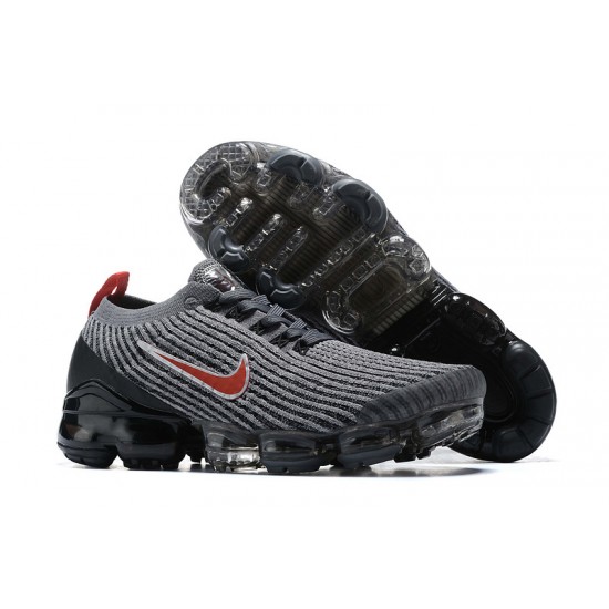 Air VaporMax Flyknit 3 Grå Röd AJ6900-012 Kvinnor/Män Skor