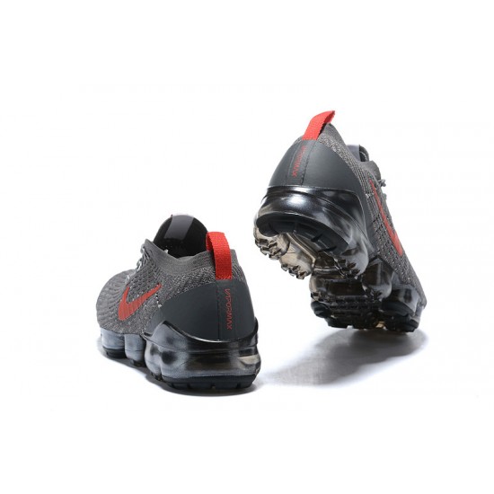 Air VaporMax Flyknit 3 Grå Röd CT1270-001 Kvinnor/Män Skor