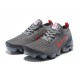 Air VaporMax Flyknit 3 Grå Röd CT1270-001 Kvinnor/Män Skor