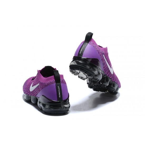 Air VaporMax Flyknit 3 Lila Svart AJ6900-502 Kvinnor/Män Skor