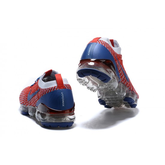 Air VaporMax Flyknit 3 Röd Blå CW5585-100 Kvinnor/Män Skor