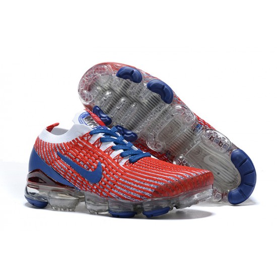Air VaporMax Flyknit 3 Röd Blå CW5585-100 Kvinnor/Män Skor