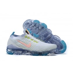 Air VaporMax Flyknit 3 Vit Blå AJ6900-003 Kvinnor/Män Skor