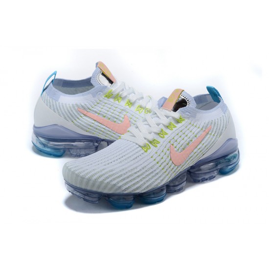 Air VaporMax Flyknit 3 Vit Blå AJ6900-003 Kvinnor/Män Skor