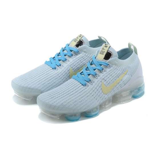 Air VaporMax Flyknit 3 Vit Blå AJ6910-500 Kvinnor/Män Skor