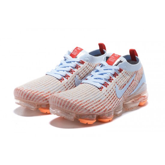Air VaporMax Flyknit 3 Vit Orange AJ6910-400 Kvinnor/Män Skor