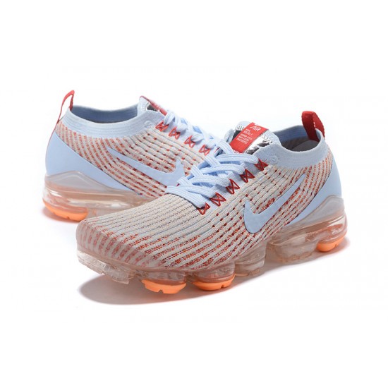 Air VaporMax Flyknit 3 Vit Orange AJ6910-400 Kvinnor/Män Skor