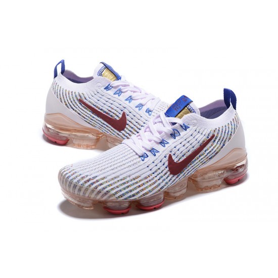 Air VaporMax Flyknit 3 Vit Röd AJ6910-501 Kvinnor/Män Skor