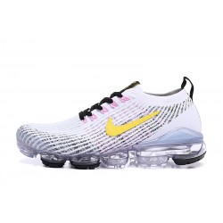 Air VaporMax Flyknit 3 Vit Gul AJ6900-103 Kvinnor/Män Skor