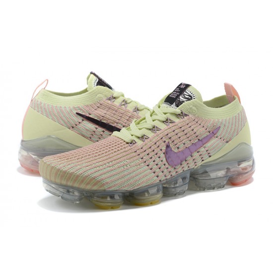 Air VaporMax Flyknit 3 Gul Svart AJ6910-700 Kvinnor/Män Skor